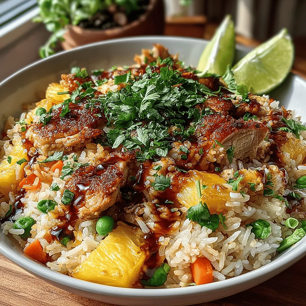 Pineapple Chicken Fried Rice is a delightful fusion dish that captures the essence of tropical flavors while delivering the comforting satisfaction of classic fried rice. This vibrant recipe combines succulent chicken, sweet pineapple, and a medley of colorful vegetables, making it an irresistible option for food enthusiasts looking to add a unique twist to their meals. Not only is it a feast for the eyes, but it also offers a burst of flavors that transport you straight to a sunny beach paradise.