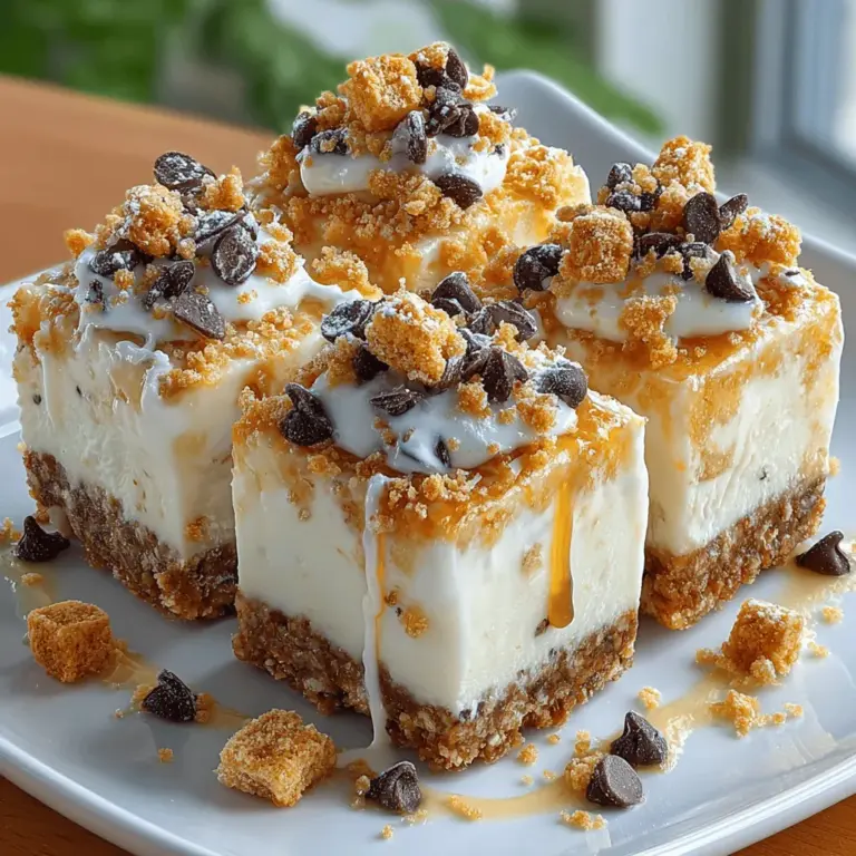 Frozen Yogurt Cereal Milk Squares are a delightful dessert that artfully combines the nostalgic flavors of your favorite breakfast cereals with the creamy goodness of yogurt. This treat is not just a sweet indulgence; it embodies a refreshing and fun approach to dessert that appeals to families, health-conscious individuals, and anyone looking to satisfy their sweet tooth without the guilt. The beauty of this recipe lies in its simplicity and versatility, making it an ideal choice for gatherings, snacks, or even a light dessert after dinner. Moreover, it can easily be customized to cater to various tastes and dietary preferences, ensuring that everyone can enjoy these cool squares.
