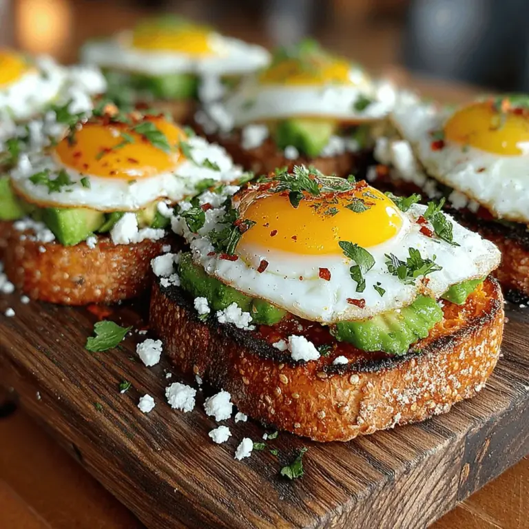 Sweet Potato Bliss Toasts are an exquisite and nutritious dish that makes for a wonderful start to your day or a satisfying light meal. This recipe marries the earthy sweetness of roasted sweet potatoes with the creaminess of avocado, the rich flavor of feta cheese, and perfectly cooked eggs to create a dish that is not only visually appealing but also packed with flavor and essential nutrients. The harmony of these ingredients results in a toast that is perfect for breakfast, brunch, or even a quick snack. In this article, we will delve into the ingredients that make this dish special, the preparation process, and the nutritional benefits that Sweet Potato Bliss Toasts provide.