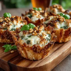 When it comes to appetizers that impress guests while being easy to prepare, mini chicken pesto wonton cups stand out as a delightful choice. These bite-sized treats combine the savory flavors of chicken with the aromatic freshness of basil pesto, all nestled in a crispy wonton shell. Whether you're planning a festive gathering, a casual get-together, or simply want to indulge in a tasty snack, these wonton cups are sure to be a hit. They are not only visually appealing but also versatile, allowing for customization based on your palate and available ingredients.