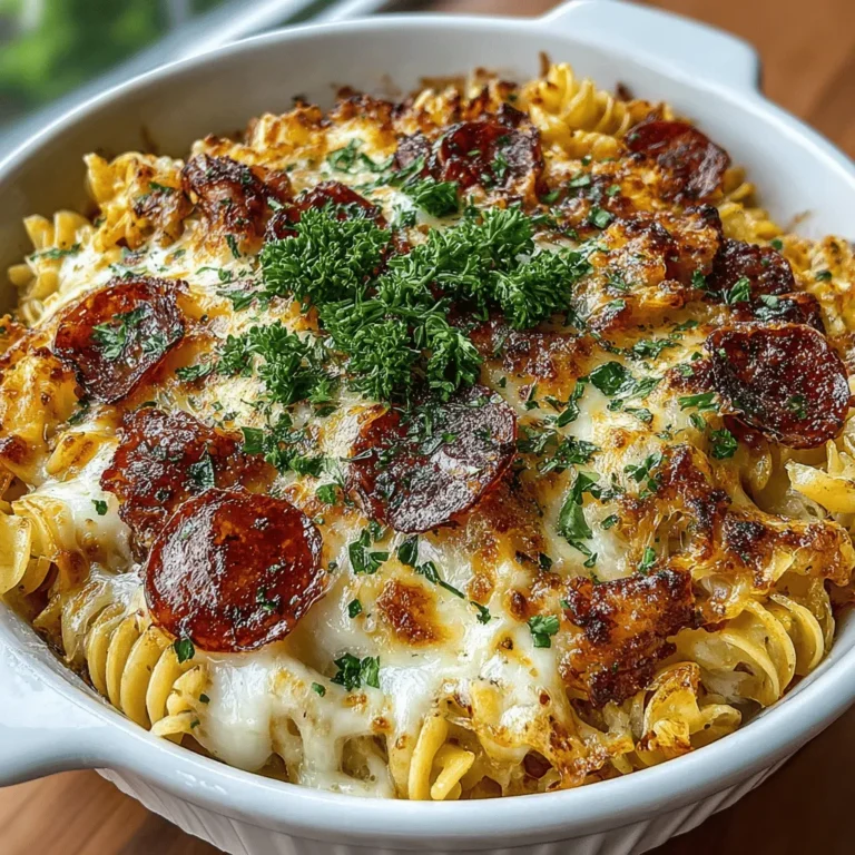 Discover the delightful world of cheesy comfort food with our Cheesy Charcuterie Casserole. This dish combines the rich flavors of smoked ham, salami, and pepperoni with creamy cheeses and tender rotini pasta, creating a savory indulgence perfect for gatherings or family meals. Imagine a cozy evening surrounded by friends or family, where the aroma of this delectable casserole fills the air, enticing everyone to the table. In this article, we will explore the recipe in detail, including preparation tips, serving suggestions, and the unique aspects that make this casserole a crowd-pleaser.