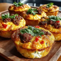 In recent years, breakfast muffins have surged in popularity, transforming from a simple grab-and-go option into a culinary favorite that combines convenience with nutrition. These versatile treats have earned their place on breakfast tables and snack platters alike, appealing to busy individuals and families searching for satisfying meal solutions. Among the myriad of muffin recipes available, the Spicy Baked Egg & Chili Breakfast Muffins stand out as a delightful choice, boasting a unique blend of flavors and textures that make them not only delicious but also incredibly nourishing.
