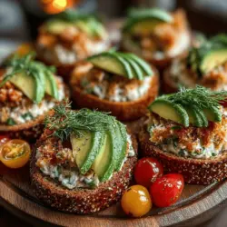 When it comes to enhancing the flavor and presentation of your Tuna Delight Circles, avocados are a perfect choice. Their creamy texture and subtle taste not only complement the tuna but also add a nutritious twist. Here’s how you can elegantly cut and arrange avocado slices for your dish.