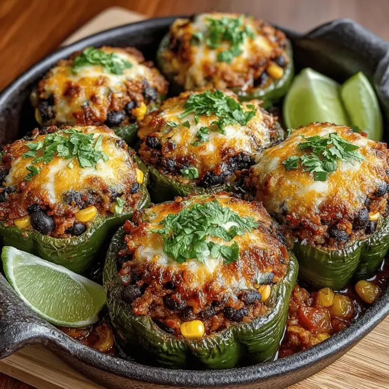 The Stuffed Banana Peppers Inspired Rice Bowl is a delightful culinary creation that marries the vibrant flavors of stuffed peppers with the comforting base of rice. This dish not only tantalizes the taste buds but also excites the senses with its colorful presentation and varied textures. Imagine biting into a tender banana pepper filled with a savory mixture of rice, beans, and spices, all harmoniously layered to create a meal that is both satisfying and nutritious.