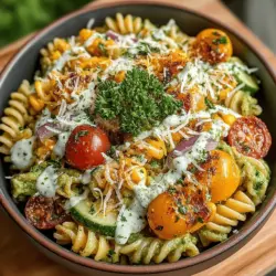 When it comes to vibrant, flavorful dishes that scream summer, Creamy Avocado Ranch Pasta Salad stands out as a quintessential choice. This delightful pasta salad is not just a feast for the eyes; it’s a harmonious blend of creamy textures and fresh flavors that cater to both the palate and the appetite. The luscious creaminess of ripe avocados combined with the tangy zest of ranch dressing creates a mouthwatering experience that is hard to resist. Whether you are looking for a side dish to complement your barbecue or a light meal to enjoy on a warm afternoon, this pasta salad fits the bill perfectly.