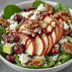 As the leaves begin to change and the air turns crisp, autumn brings with it a bounty of seasonal produce that inspires vibrant and comforting dishes. Among these, the Autumn Bliss Apple Cranberry Spinach Salad stands out as a perfect representation of the season. This salad is more than just a combination of ingredients; it is a celebration of fall's flavors and an ode to the harvest season. With its colorful medley of fresh spinach, tart cranberries, sweet apples, and crunchy walnuts, this dish not only delights the palate but also embodies the spirit of autumn dining.