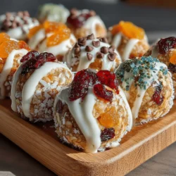 To elevate your Summer Sunshine Energy Bites, the addition of vanilla extract and a pinch of sea salt can significantly enhance flavor profiles. Vanilla extract brings a warm, sweet aroma that complements the natural sweetness of dates and the nuttiness of the oats. Just a teaspoon is sufficient to infuse a delightful essence into each bite.