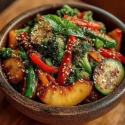 Peachy Delight Veggie Stir Fry: A Flavorful Journey
