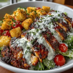 To create the perfect Crispy Love Chicken Caesar Salad, it is essential to use high-quality, fresh ingredients. Each component plays a crucial role in not only enhancing the overall flavor but also in maximizing the nutritional benefits of the dish. Here’s a closer look at the primary ingredients that make this salad a standout choice: