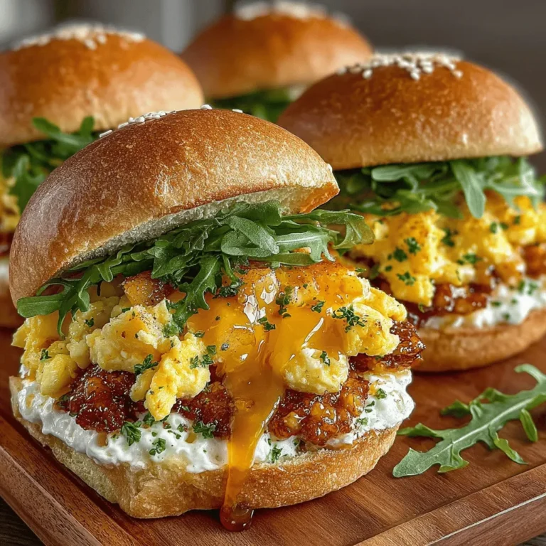 In the world of breakfast foods, convenience and flavor often go hand in hand, and breakfast sliders have emerged as a delightful solution for those seeking both. These bite-sized creations pack a punch of flavor and satisfaction, making them an ideal choice for anyone looking to start their day on a high note. Enter the Mini Egg and Apple Breakfast Sliders—an innovative recipe that brings together the savory richness of eggs with the natural sweetness of apples. This unique combination not only excites the taste buds but also offers a balanced breakfast option that’s perfect for various occasions.