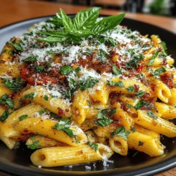 One of the keys to achieving the perfect sauce consistency for your Creamy Dreamy Tomato Basil Pasta is the careful use of reserved pasta water. As you cook your pasta, set aside a cup of the starchy water before draining. This water contains starch that helps bind the sauce to the pasta, creating a silky texture.