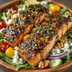 In the world of culinary delights, few dishes can rival the vibrant and nutritious appeal of a Honey Mustard Glazed Salmon Salad. This dish not only tantalizes the taste buds but also offers a perfect balance of flavors and textures, making it a delightful addition to any meal. The combination of tender, flaky salmon coated in a sweet and tangy honey mustard glaze, paired with a fresh salad, creates an inviting dish that is both satisfying and healthy.