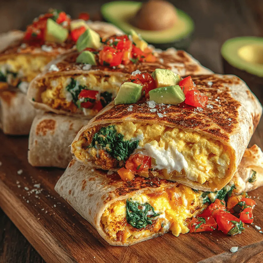 In the hustle and bustle of modern life, finding time to prepare a healthy breakfast can feel like a daunting challenge. However, the Cheesy Spinach and Egg Breakfast Wraps offer a perfect solution—combining convenience, nutrition, and delightful flavors into a quick meal that will keep you energized throughout your morning. This dish not only appeals to those seeking a wholesome start to their day but also caters to the growing trend of quick and nutritious meals that busy individuals are embracing.