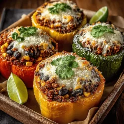 Stuffed peppers are a beloved culinary staple that offers a delightful way to combine vibrant colors and flavors with wholesome ingredients. This versatile dish allows for endless customization, making it an ideal choice for busy families and anyone looking for a nutritious meal that doesn't skimp on taste. Among the myriad of stuffed pepper recipes, Cheesy Turkey and Quinoa Stuffed Peppers stand out as a particularly appealing option. This dish merges the heartiness of lean turkey with the nutritional powerhouse of quinoa, all enveloped in the sweetness of roasted bell peppers.