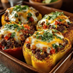 In the fast-paced world of meal preparation, finding quick, nutritious, and satisfying recipes can often feel like a daunting task. Enter Quick Beef and Quinoa Stuffed Bell Peppers—a culinary gem that perfectly marries convenience with flavor. This dish not only offers a colorful presentation, but it also delivers a wholesome balance of protein, fiber, and essential vitamins that make it an ideal choice for busy weeknights or meal prepping for the week ahead.