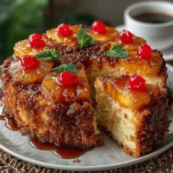 Pineapple Upside Down Cake has captivated dessert lovers for generations. This classic cake, known for its unique presentation and delightful flavors, has become a staple at gatherings, celebrations, and casual family dinners alike. The allure of Pineapple Upside Down Cake lies not only in its taste but also in its visual appeal, with golden pineapple rings and bright red cherries creating a stunning centerpiece that promises to enchant guests.