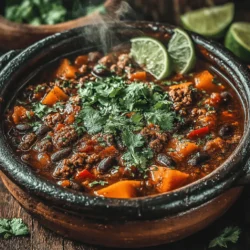 Cozy Turkey & Sweet Potato Chili