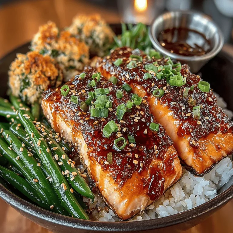 In today's fast-paced world, finding the time to prepare healthy meals can be a challenge. This is where the Quick Teriyaki Salmon and Green Bean Bowl comes into play. This dish not only delivers on flavor but also ensures that you can whip up a nutritious meal in no time. Perfect for busy weeknights, this recipe combines the rich taste of salmon with vibrant green beans, all enveloped in a savory teriyaki sauce. It's a dish that appeals to both the palate and the nutritional needs of individuals and families alike.