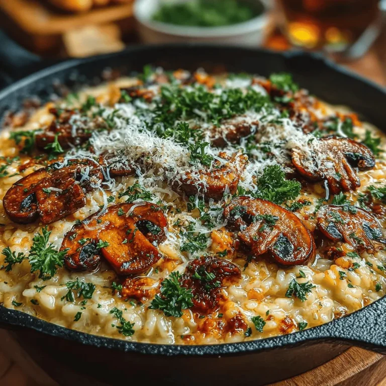 Risotto is one of those timeless dishes that brings warmth and comfort to the dining table. Originating from Northern Italy, this creamy rice dish has captured the hearts of many with its rich flavors and luxurious texture. The beauty of risotto lies not only in its taste but also in its versatility. It can be dressed up with a variety of ingredients to suit different tastes and dietary needs. The Creamy Mushroom and Lentil Risotto is a perfect example, offering a hearty and nutritious option that is both satisfying and full of flavor. This dish is not only a feast for the senses but also a wonderful choice for vegetarians and vegans, thanks to simple ingredient substitutions.