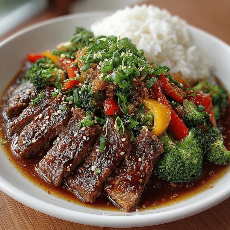 Sizzling Beef & Broccoli is a beloved staple in Asian cuisine, celebrated not only for its vibrant flavors but also for its appealing presentation. This dish has conquered the hearts and palates of many, making it a frequent feature in both restaurants and home kitchens. The combination of tender flank steak and crisp broccoli, all brought together in a savory sauce, creates a delightful experience that tantalizes the taste buds. But beyond its deliciousness, Sizzling Beef & Broccoli is particularly popular among those with busy lifestyles, offering a nutritious meal option that can be prepared in under 30 minutes.