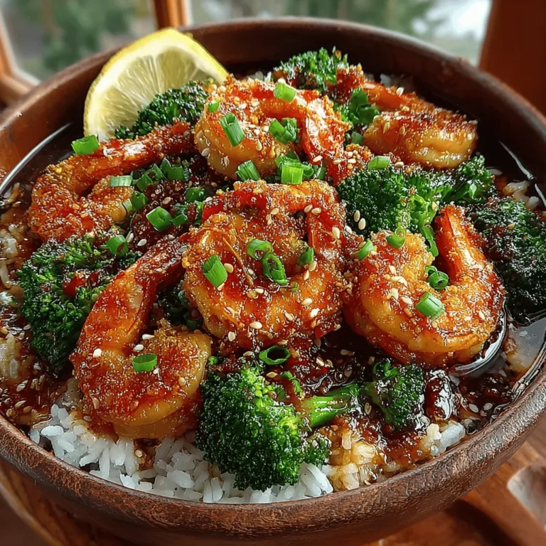 Sweet and Savory Honey Garlic Shrimp and Broccoli Stir-Fry is a delightful dish that beautifully marries the sweetness of honey with the umami richness of garlic and soy sauce. This vibrant stir-fry showcases plump, succulent shrimp alongside crisp, bright green broccoli, creating a perfect blend of flavors and textures that is sure to please any palate. Beyond its delectable taste, this dish is an excellent choice for those seeking a nutritious option. Shrimp is a fantastic source of high-quality protein, while broccoli is packed with vitamins, minerals, and fiber, making this stir-fry not only delicious but also nourishing.