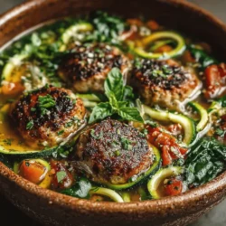 Warm-Up Turkey Meatball & Zucchini Noodle Delight