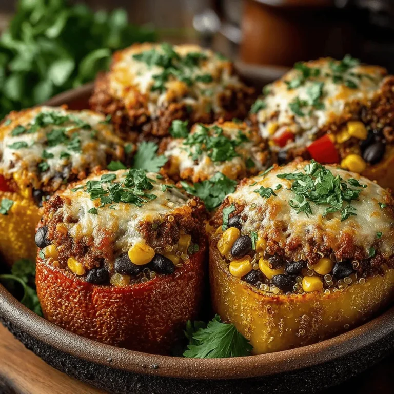 When it comes to finding a meal that is both nutritious and satisfying, Cheesy Turkey and Quinoa Stuffed Peppers stand out as an excellent choice. This dish not only offers a vibrant presentation with its colorful bell peppers, but it also packs a punch in terms of flavor and health benefits. Stuffed peppers are a versatile canvas that can accommodate various dietary preferences, making them an ideal option for family dinners or meal prep. With a delightful combination of lean turkey, protein-rich quinoa, and a medley of vegetables, this recipe is sure to please even the pickiest eaters.
