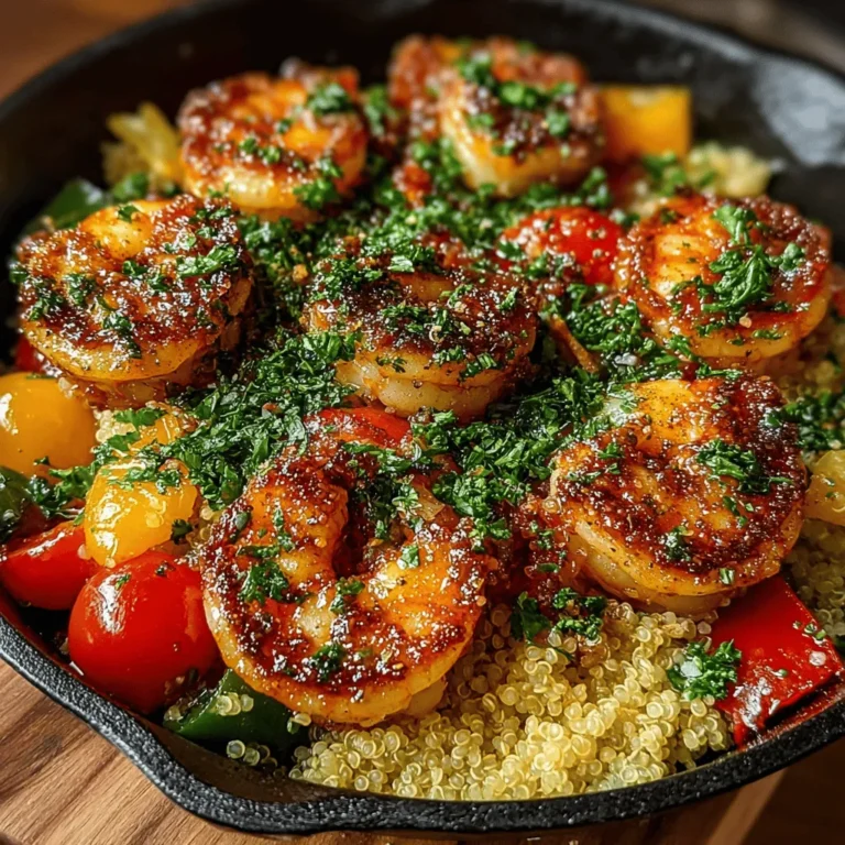 In today’s fast-paced world, finding time to prepare healthy meals can often feel like an overwhelming task. Enter the Zesty One-Pan Lemon Garlic Shrimp & Quinoa—a vibrant, nutritious dish that is not only bursting with flavor but also conveniently made in just one pan. This recipe is perfect for those busy weeknight dinners when you want something delicious without the hassle of extensive cleanup. With its delightful combination of tender shrimp, fluffy quinoa, and fresh vegetables, this dish offers a well-rounded meal that satisfies both the palate and the nutritional needs of your family.