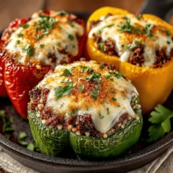Colorful Quinoa & Beef Stuffed Peppers: A Flavorful Delight