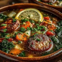 Hearty Savory Sausage and White Bean Soup: A Comforting Delight