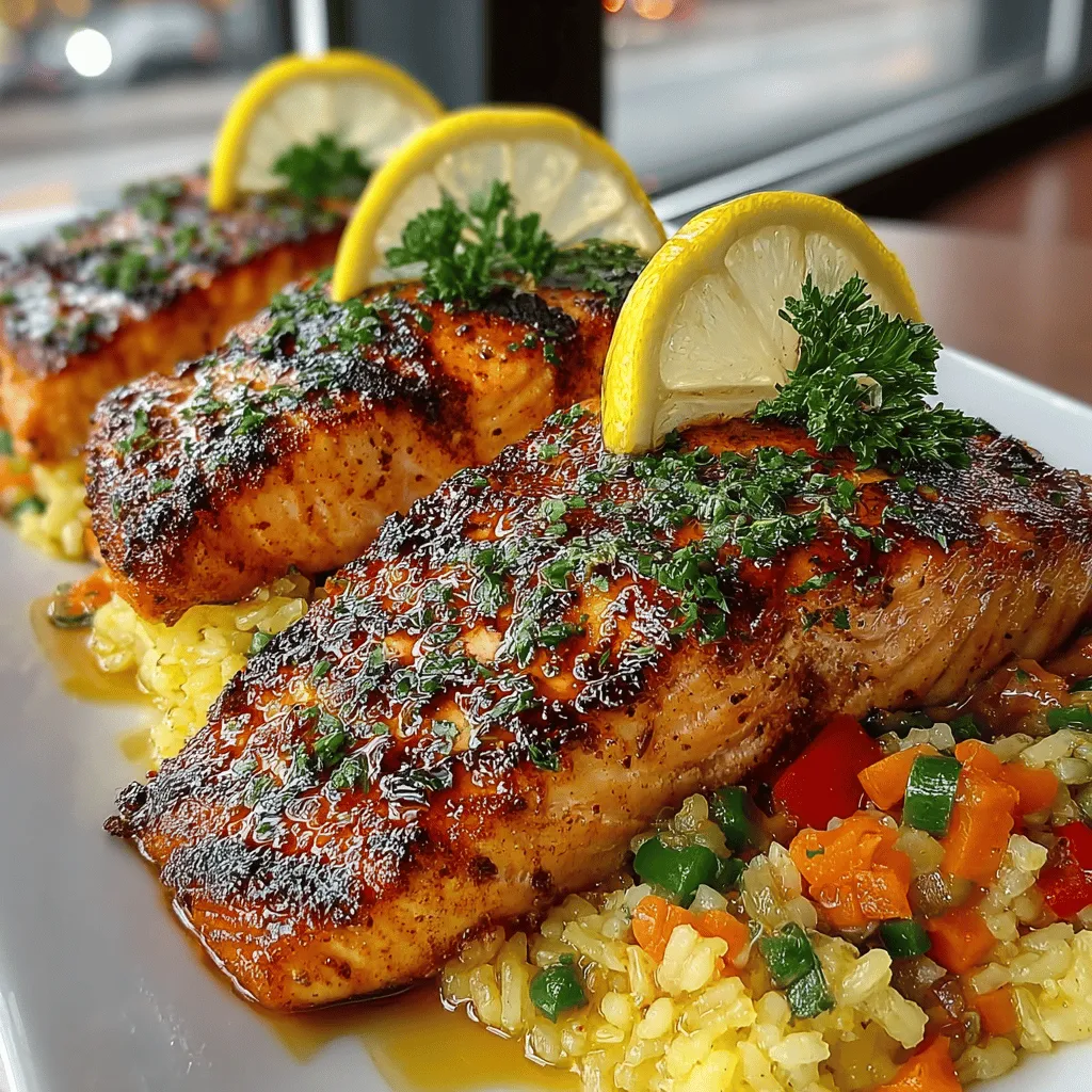 When it comes to preparing a meal that is both nourishing and satisfying, Zesty Lemon Herb Salmon with Veggie Rice stands out as a stellar choice. This dish not only embodies the essence of light, healthy eating but also brings a burst of vibrant flavors to the table. Salmon, renowned for its rich, buttery texture and distinct taste, serves as the star of this recipe. With the addition of zesty lemon and fresh herbs, the dish is elevated to new heights, making it a delightful option for any meal occasion.