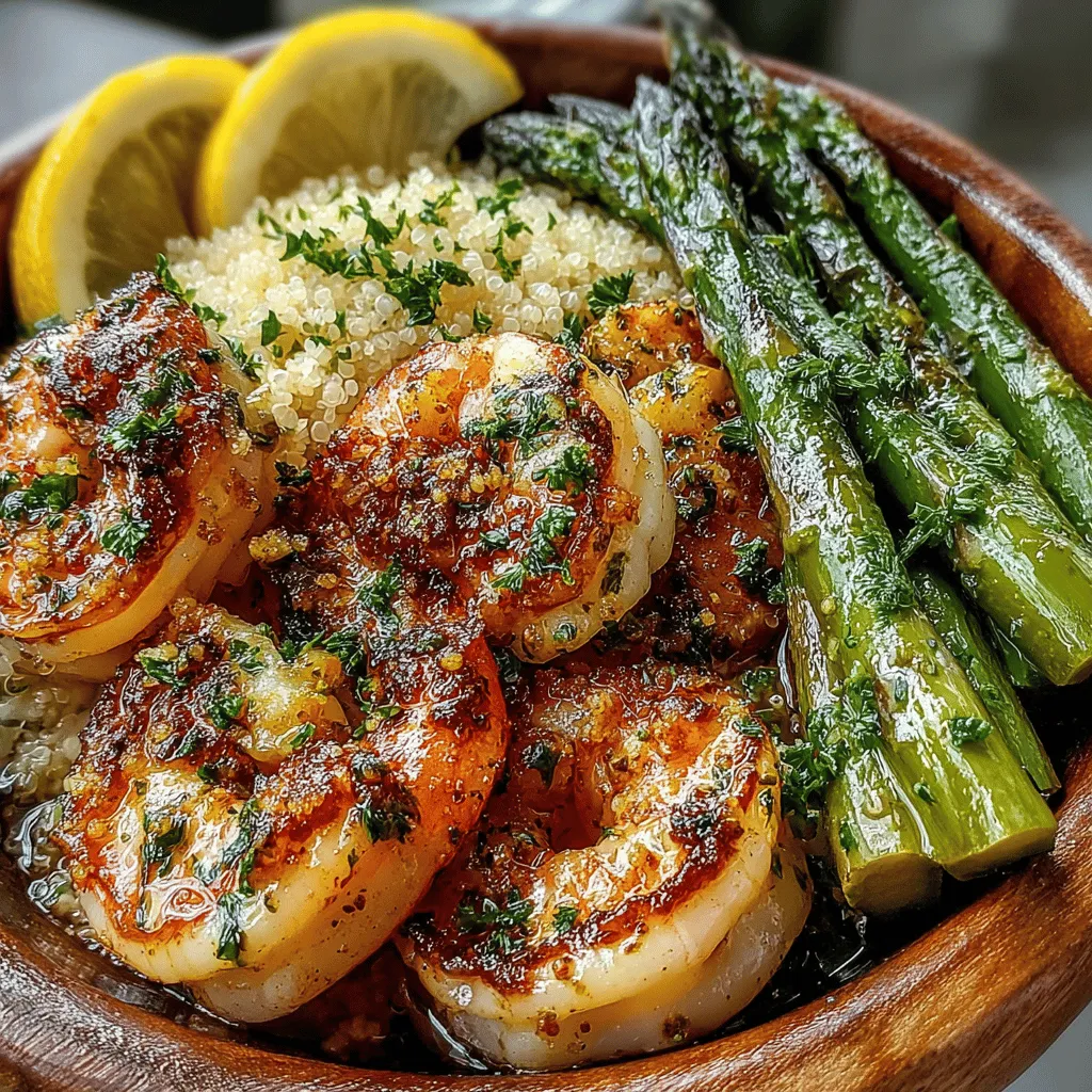 In the realm of quick and healthy meals, Zesty Lemon Garlic Shrimp and Asparagus Bowls stand out for their vibrant flavors and nutritious ingredients. This dish combines succulent shrimp and tender asparagus, all infused with the bright notes of lemon and garlic. Perfect for a weeknight dinner or a meal prep option, this recipe is easy to make and is sure to please the palate. It's not just a meal; it's an experience that brings together the freshness of seasonal produce with the satisfying protein of seafood. Let’s explore how to create this delightful dish, packed with flavor and health benefits.