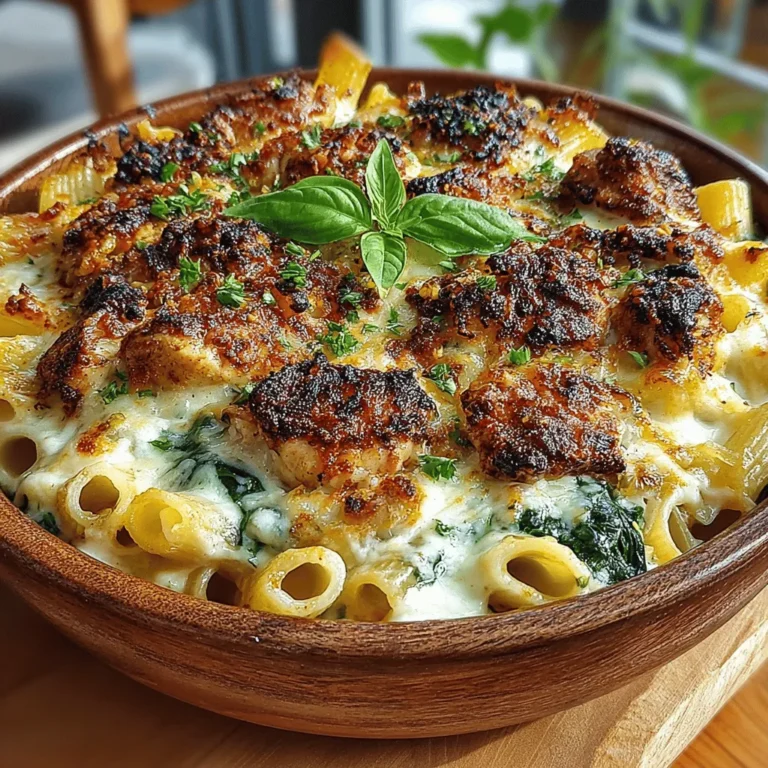 When it comes to comfort food, few dishes can rival the warm, inviting embrace of a creamy chicken and spinach pasta bake. This dish not only satisfies the palate but also brings a sense of home and togetherness, making it ideal for family dinners and gatherings. Its rich, creamy texture combined with tender chicken and vibrant spinach creates a delightful harmony that appeals to both children and adults alike. Whether you’re hosting a casual get-together or seeking a nourishing meal after a long day, this pasta bake stands ready to impress.